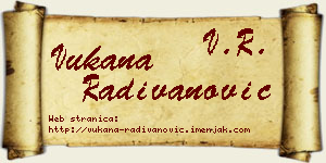 Vukana Radivanović vizit kartica